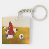 Raket Schaap Sleutelhanger (Achterkant)