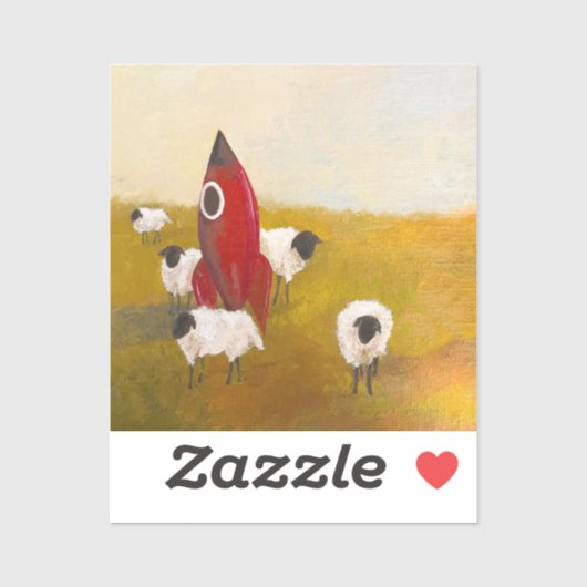 Raket Schaap Sticker (Vel)