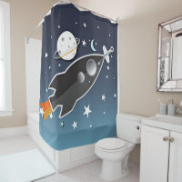 Raket schip Ruimteschip Blauw en Or Fantasievol