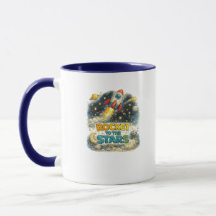 Raketaan de sterren Cute ruimte koffiemok Mok