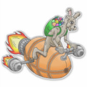 Raketaardbei is gewijzigd in Rocket Bunny Sticker (Voorkant)