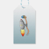 Raketaardworm Cadeaulabel (Achterkant)