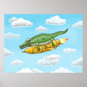 Raketakrokodil Poster