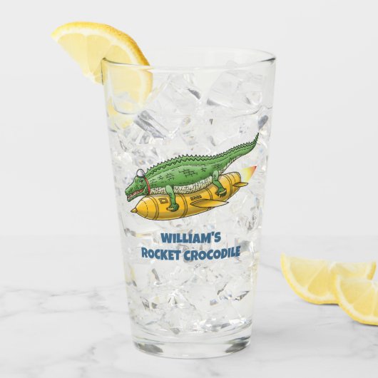 Raketakrokoodil Glas (Voorkant ijs)