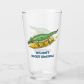 Raketakrokoodil Glas (Voorkant)