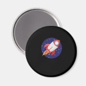 Rakete mit Sternen Magneet (Voorkant / Achterkant)