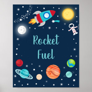 Raketfuelraketten voor raketschild, zaterdag poster