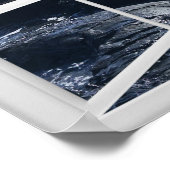 Raketoever langs de Oceaan met Lijst Venster Poster (Hoek)