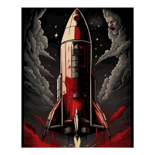 raketoorlog perfect poster (Voorkant)
