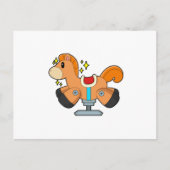 Raketpaard Briefkaart (Voorkant)