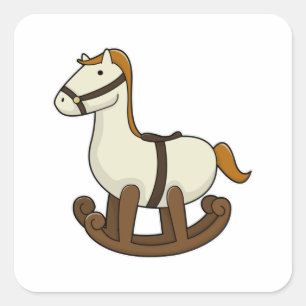 RaketpaardenSpeelgoed Vierkante Sticker
