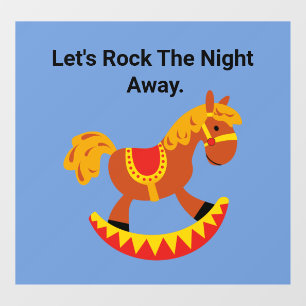 Raketpaardenwandval Raamsticker