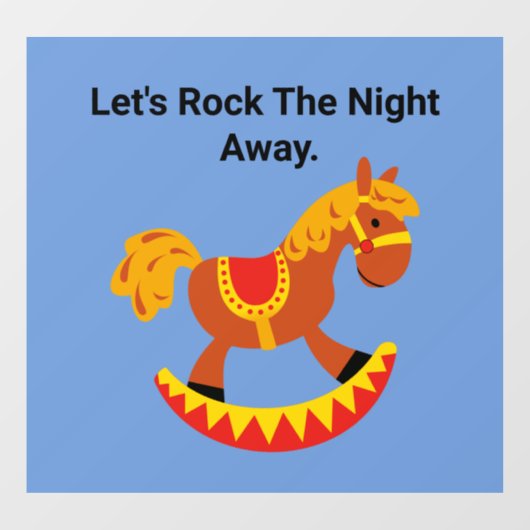 Raketpaardenwandval Raamsticker (Vel)