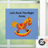 Raketpaardenwandval Raamsticker (Huis)