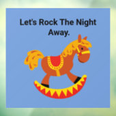 Raketpaardenwandval Raamsticker (Vel 3)