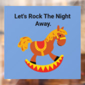 Raketpaardenwandval Raamsticker (Vel 2)