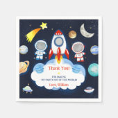 Raketplaneten voor de buitenruimte Papieren Borden Servet (Voorkant)