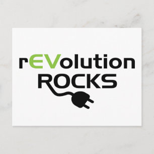 Raketraketten voor elektrische voertuigen - EV Briefkaart