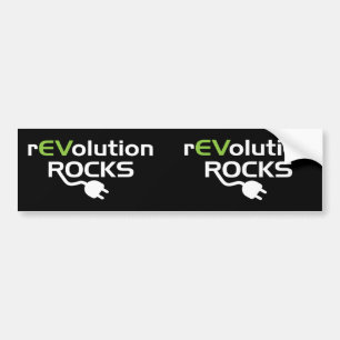 Raketraketten voor elektrische voertuigen - EV Bumpersticker