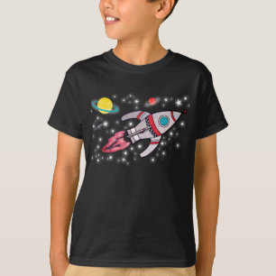 Raketruimtejongens zwart t-shirt