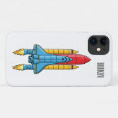 Raketscheepsillustratie cartoon Case-Mate iPhone case (Achterkant (horizontaal))