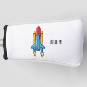 Raketscheepsillustratie cartoon golfheadcover