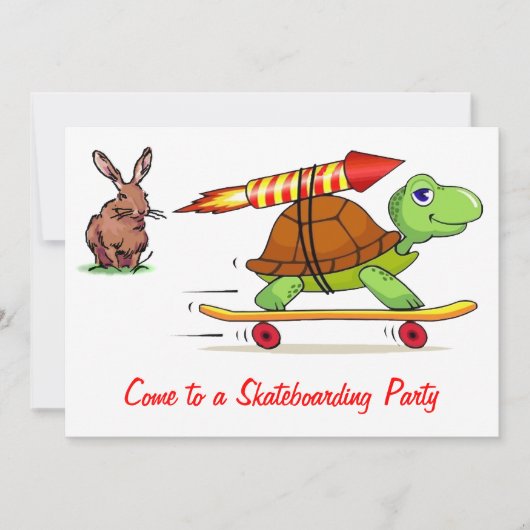 Raketschildpad en hazen kaart (Voorkant)