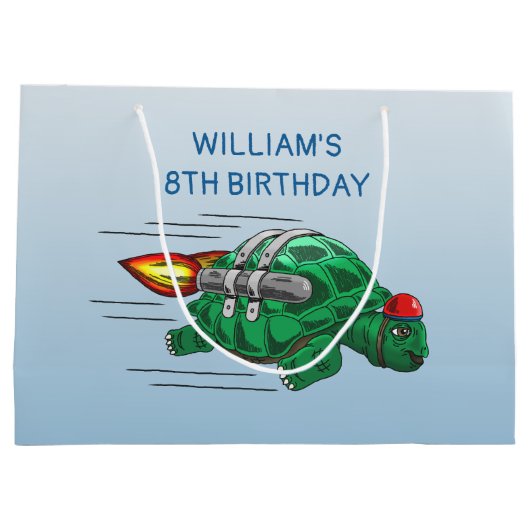 Raketschildpad Groot Cadeauzakje (Achterkant)