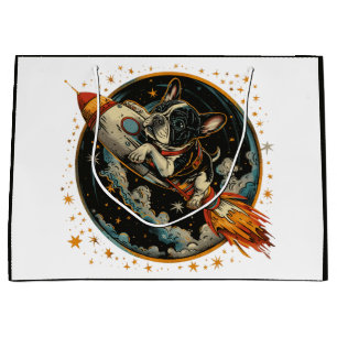 Raketschip Franse Bulldog Astronaut Groot Cadeauzakje