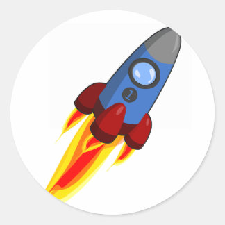 Raketschip - Nummer 1 Sticker