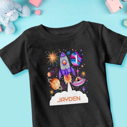 Raketschip Planets UFO en Astronaut Space Boys