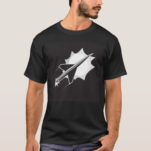 Raketschip t-shirt (Voorkant)