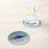 raketslak ronde kartonnen onderzetter (Insitu)