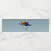 raketslak waterfles etiket (Enkel label)