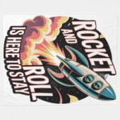 Raketslinger fleece deken (Voorkant (Horizontaal))