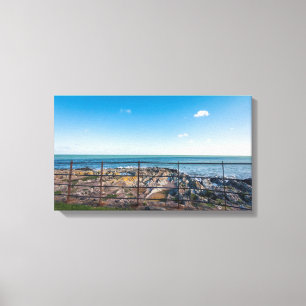 Raketstrand in Ierland (Greystenen) Canvas Afdruk