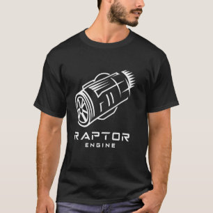 Rakettechnicus Starship Raptor Motor Voor De Ruimt T-shirt