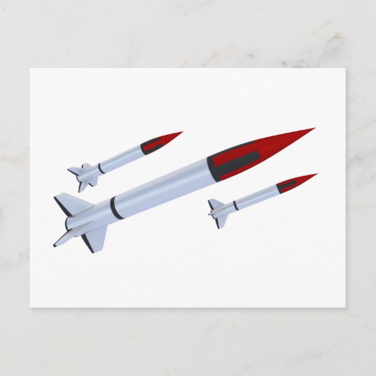 raketten briefkaart (Voorkant)