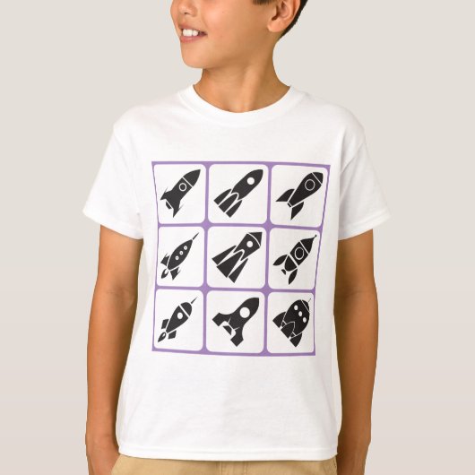 raketten t-shirt (Voorkant)