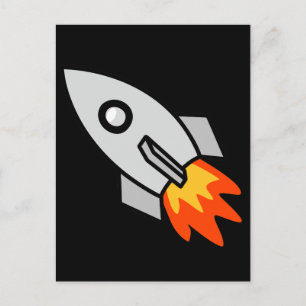 Raketten voor afzuigraketten briefkaart