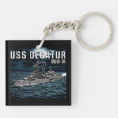 Rakettorpedobootjager Decatur Sleutelhanger (Achterkant)