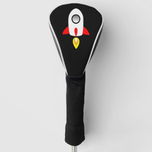 Raketvlakke illustratie van het clipart golfheadcover