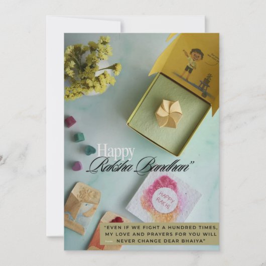 Rakhi Flat card Feestdagenkaart (Voorkant)