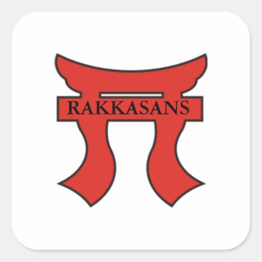 RAKKASANS op Torri Vierkante Sticker (Voorkant)