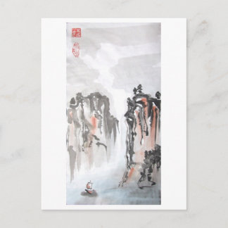 Rakken in het noordelijk Chinese landschap Briefkaart