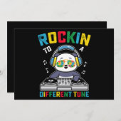 Rakken naar een ander Tune Panda Autisme bewustzij Kaart (Voorkant / Achterkant)