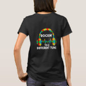 Rakken naar een ander tunnelautisme t-shirt (Achterkant)