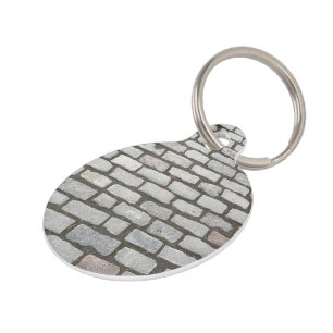 Rakken op de Dog Grey Cobblestone Stone Brick Rock Huisdierpenning