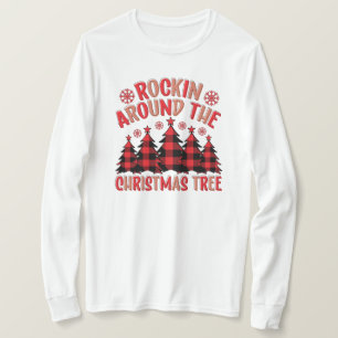 Rakken rond de kerstboomhoes t-shirt
