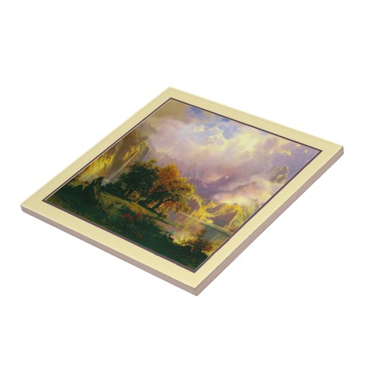 Rakkeramische tegel tegeltje (Zijkant)